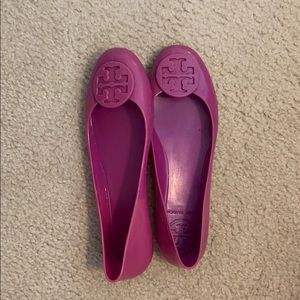 Purple Tory Burch Jelly Flats